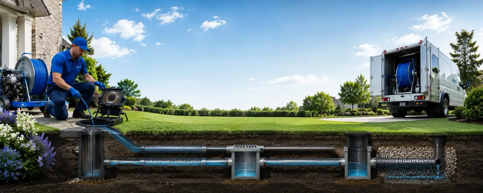 Outdoor drain cleaning information for Comstock, TX